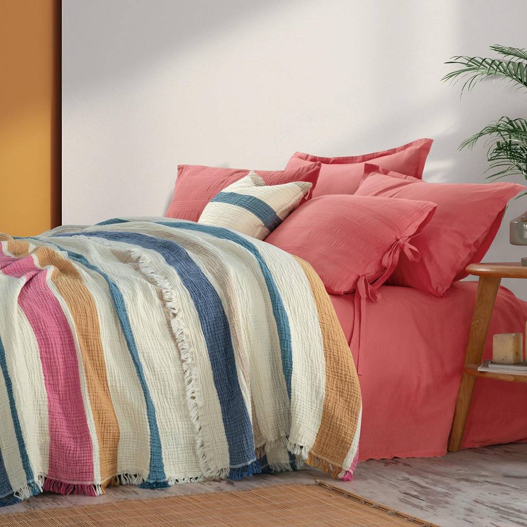 Sarev Lamerin Multicolor Single Bedspread – 100% Cotton